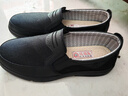 老北京男鞋舒适软底布鞋春秋透气单鞋一脚蹬中老年人轻便休闲鞋子 黑色 43 实拍图
