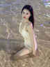 微光里温泉带罩衫泳衣女小香风纯欲小胸聚拢遮肚显瘦2024连体度假海边 仙女风连体泳装（建议90-110） 实拍图