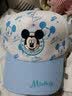 迪士尼（Disney）儿童帽子 春夏季太阳遮阳帽 男童女童帽防晒棒球帽 A款-米奇浅蓝 52CM 实拍图