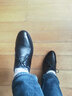 奥康皮鞋男春季新款真皮商务正装透气韩版系带尖头男士皮鞋潮 黑色105119047 41 实拍图