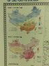 学生专用挂图-中国地理地图+世界地理地图（套装 约1.07米×0.77米 初中高中地理学习专用 儿童房学生房）高清地图 晒单实拍图