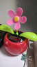 威百伦汽车内装饰摆件用品大全车载太阳能摇头苹果花车内饰品中控台新款 太阳花红色 实拍图