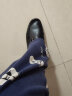 卡帝乐鳄鱼（CARTELO）商务经典豆豆鞋牛皮鞋一脚蹬懒人商务休闲男鞋9061 黑色 40 实拍图