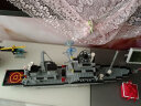 启蒙积木大型航空母舰儿童智力拼装玩具航母拼图战舰船 军事男孩 礼物 910片70厘米巡洋舰 8人仔+直升机 实拍图