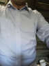 FIRS杉杉长袖衬衫男 中年商务正装衬衣时尚格子免烫白衬衣 ZST4095蓝白格子 41 实拍图
