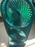 倍为12英寸120°摇头桌面风扇静音电风扇循环电扇台扇办公室宿舍床头多功能台式迷你usb风扇40000mAh 插电款-森林绿-12寸双轮大风力带摇头 实拍图