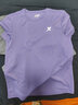 特步（XTEP）童装儿童夏季短袖针织衫短T中大童男童透气速干运动休闲T恤 雾纱紫【9009】 170 cm 实拍图
