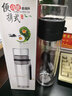 名锐玻璃杯茶水分离杯茶杯双层玻璃泡茶杯男士家用耐热水杯定制LOGO 玻璃款-黑色450ML+杯套杯刷 实拍图