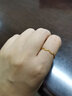 周六福（ZLF） 黄金戒指女足金创意波纹素圈戒指车花细圈个性指环 计价 8号 - 0.61g 实拍图