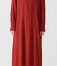 无印良品（MUJI） IDEE 女式 强捻 连帽套头连衣裙 女装裙子春季 GAD03C4S 深红色 L (165/88A) 晒单实拍图