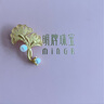 明牌珠宝生日礼物 杏得识卿 足金黄金银杏叶胸针珍珠摆件AFC0680工费950 足金 约5.77克 实拍图