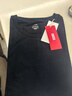 京东京造【10A抗菌】t恤男短袖t恤秋季女款白小T苏超打底衫 黑色 XXXL 实拍图