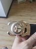 金利来男士皮带情人节腰带韩版礼盒礼盒中年青年商务牛皮裤带生日礼物 金色C形时钟扣 115cm 实拍图