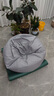 米客米家懒人沙发豆袋家用卧室可躺可睡创意小坐墩单人阳台休闲椅子榻榻米 岩灰色 尊享款(110*130)送脚蹬 实拍图