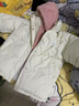 FOX.G羽绒棉服女士2026新款冬季加厚外套秋冬棉衣中长款女装韩版面 假两件白拼粉撞色棉服 S 【建议115斤以内】 实拍图