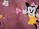迪士尼（Disney）儿童罩衣秋冬防水反穿衣灯芯绒宝宝吃饭罩衣加厚围兜 玩耍粉（4-6岁）110-120 实拍图
