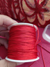 蓝莲之季编织手绳手链编织红线绳72号玉线0.8手工项链绳手绳diy材料红绳子 72号【加密】【大红色】 实拍图