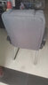 双木马 加厚可躺老板椅电脑椅家用办公椅子麻将椅会议椅靠背椅弓形座椅 布艺-烟灰 标准可躺款（无搁脚+无腰枕） 实拍图