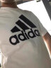 阿迪达斯（adidas）短袖男女款官方 新款运动服宽松圆领舒适透气休闲舒适T恤 时尚黑/小logo【夏日主推】 XL 实拍图