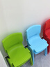 苍槿塑料儿童凳子靠背椅子幼儿园宝宝吃饭餐椅家用防滑加厚熟胶小板凳 浅蓝色 坐高21cm）无脚套 实拍图