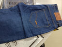 乔诗慧2条装 牛仔短裤男夏季薄款中裤弹力商务直筒宽松休闲马裤七分裤 中裤-8010蓝色+009蓝色 36 (2尺8） 实拍图