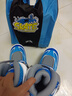 米高轮滑鞋儿童溜冰鞋直排轮可调尺码透气培训初级教学生用旱冰鞋MI0 蓝K8套装（锁轮款） BFML L (推荐鞋码35-38内长23-25.5cm) 实拍图