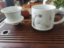 昌南陶瓷 茶杯家用茶具带盖过滤泡茶老板杯 出水芙蓉 实拍图