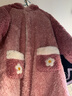多妙屋儿童睡袍女童睡衣珊瑚绒冬季加绒厚法兰绒家居服 99099粉色 130cm 实拍图
