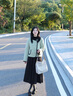 玛娇媚（Majiaomei）小香风连衣裙套装女2025年秋冬新款女装短款外套打底中长款裙子女 外套+连衣裙 M 实拍图