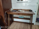 布匠 布匠家私 全实木书桌学生学习桌小户型书房家具电脑桌家用书架组合写字桌 升级版单桌（胡桃色） 100cm*60cm*75cm双抽屉 实拍图