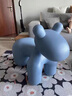 顾恩网红小马椅创意动物座椅卡通可爱坐椅少儿大人小狗造型凳子换鞋凳 绒布【浅灰色】带垫片 3D亲肤 中号 实拍图