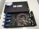 SK-LINK 桌面式光纤终端盒 4口4芯千兆多模SC满配尾纤法兰盘 光缆熔接盒 光纤续接盘 配线架SK-GXH4MM-SC 实拍图