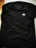 阿迪达斯（adidas）T恤男 2025夏季新款运动服健身训练休闲时尚舒适圆领短袖体恤上衣 黑色/胸前小标/全棉透气 L (180/100A) 实拍图