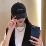 栢启歆帽子男 鸭舌帽春夏防晒棒球帽情侣户外出行遮阳显脸小遮阳女 棒球帽【GATHERING-黑】 实拍图