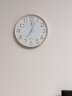 北极星（POLARIS）挂钟客厅钟表挂墙家用时钟现代简约大气挂表时尚14英寸石英钟金色 实拍图