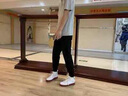 皮尔卡丹休闲裤男春夏季薄款大码300斤男士宽松裤子男士运动跑步冰丝长裤 黑色直筒+深灰束脚【常规款】 2XL 实拍图