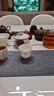 极素茶杯德化羊脂玉功夫茶具小茶杯白玉陶瓷泡茶杯子薄胎白酒杯带字禅意家用客厅个人品茗杯主人杯单杯 黑字执手杯-修心 实拍图