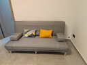 徽月 多功能折叠沙发床两用简易三人位小户型客厅租房家具懒人沙发 【烟灰】炫彩麻布 【乳胶款】升级1.8米长1.2米宽2扶手2腰枕 实拍图