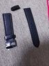 老皮匠 适配卡西欧EFR-303L/303D EQB-501 EFS-S500男小牛皮手表带皮表链 牛皮款-黑色黑线 黑色扣 22mm 实拍图