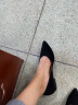 ELLE单鞋女鞋夏季软底豆豆鞋女士新款尖头浅口瓢鞋通勤平底鞋子女船鞋 黑色   跟高1.5cm 36 晒单实拍图