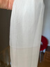 达芬奇密码长条窄白色长款小丝巾女冬季薄款防晒纱巾真丝桑蚕丝围巾妈妈礼物 白色 实拍图