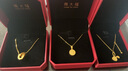 周大福 十字链素链黄金项链(工费180)45cm 约3.25g EOF1137 实拍图