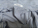 NEW OR MODE长袖衬衫男士宽松竖条纹休闲上衣外套潮牌cityboy港风日系衬衣 浅蓝色 L(建议115-135斤) 晒单实拍图