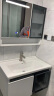希箭（HOROW）太空铝智能浴室柜洗手盆洗脸盆洗漱台思沐系列陶瓷盆智能镜80cm 实拍图