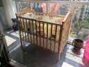 Saoors婴儿床实木宝宝床多功能榉木床可移动新生儿童 床+棕垫+小熊4件套 晒单实拍图
