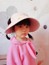 SOMUBAY 儿童帽子夏防晒无顶帽遮阳帽宝宝大帽檐小童无顶帽男女童太阳帽 DYM-1625粉色 2-10岁  超大帽檐 实拍图