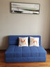 Lazy Diary 沙发床折叠多功能小户型双三人尺寸客厅弹簧包可拆洗沙发床两用 藏蓝色 1.5米 实拍图
