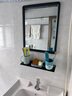 阔宅小户型太空铝浴室柜组合落地式镜柜洗脸洗手盆柜套装卫生间一体洗 小户型 61*41无门落地柜+龙头+方镜 实拍图