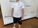 阿迪达斯（adidas）POLO衫男装 夏季新款运动服网球服休闲半袖速干透气短袖T恤男 HR8729/梭织/白色/主图款 M 实拍图