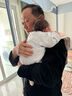 优奇婴儿衣服新生儿保暖三层夹棉连体衣春秋冬季哈衣爬服男女宝宝睡衣 2件【萌小熊】米白+浅蓝 59cm 实拍图
